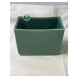 Haeger Pottery green rectangular planter 3878