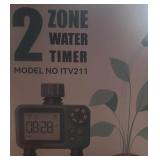 New 2 zone water timer
