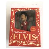 Christmas Elvis bobblehead with music