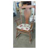 Wooden rocking chair