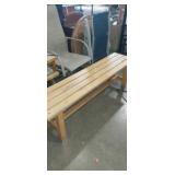 Wooden garden beach 59x14x18in