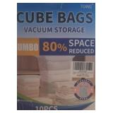 10ct jumbo vacuum storage cube bags