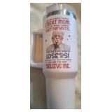 40oz stainless steel great mom tumbler with lid