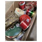 Box full of decorative ribbons