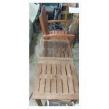 Jordan Wooden patio chair with 2 side tables
