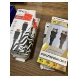 Four HDMI cables two are 12 foot and two are 6