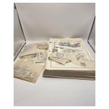 H E Harris stamps and stamp book