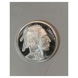 Indian/buffalo .999 find silver 1/2 ounce