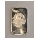 Indian /buffalo .999 fine silver 1 oz bar