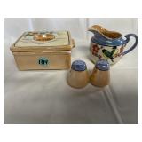 Sugar cream shaker set of hand-painted Japanese