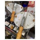 Two popcorn, poppers