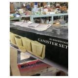 Rubberwood canister set