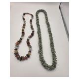 24" and 20" Natural Stone Necklaces