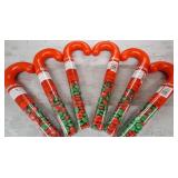 10 candycane tubes of milk chocolate gems