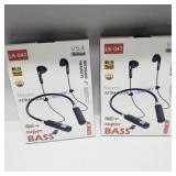 (New 2 sets) Bluetooth neck band active Earbuds