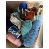 Big box of yarn and more yarn