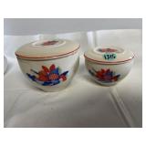 Universal Cambridge Potteries covered bowls in