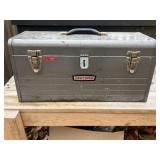 Craftsman metal toolbox w/ tool caddy, 20x10x8,