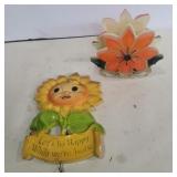 1973 Miller studio chalkware sunflower some