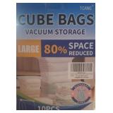 10ct large vacuum storage cube bags