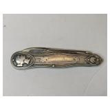 Victorian Silver plate fruit knife two blades
