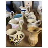 Various creamers marked and unmarked