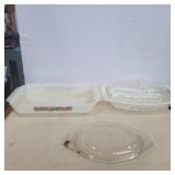 Fire king 431 2qt and Pyrex 033 1.5qt casserole