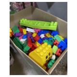 Large box of mixed mega blocks