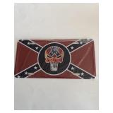 6 in x 12 in metal Punisher-Rebel license plate