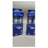 2 piece USB -C 6FOOTcharge cords