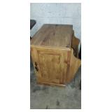 Side table with storage and magazine holder