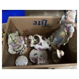 Victorian style porcelain figurines