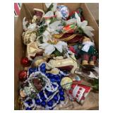 Flat of various Christmas ornaments