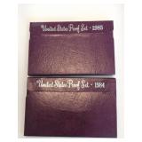 1984 and 1985 United States UC proof sets