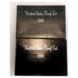 1980 and 1981 UC proof sets