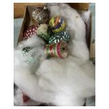 Small vintage painted Christmas ornaments