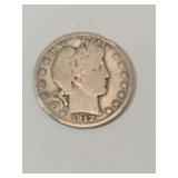 1912 Barber half dollar