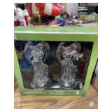 Holiday home color changing LED angel set