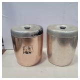 Large metal canisters 8in tall