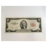 1953 Red seal $2 note