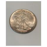 1986 silver American eagle dollar