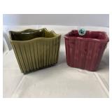 McCoy Pottery square planter #613 & Shawnee