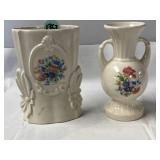 Royal Copley (?) vintage ceramic planters