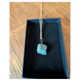 Laxmi jewelers rough cut emerald necklace