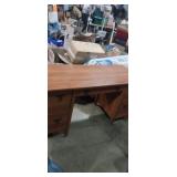 Wooden Computer desk has One Bad leg