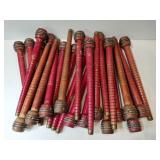 25 vintage Robbin sewing spools