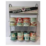 Store display Texaco advertisement different oil