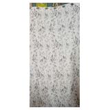 Pitalk faux linen 2pc curtain set white with