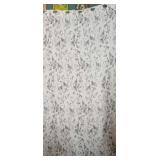 Pitalk faux linen 2pc curtain set white with