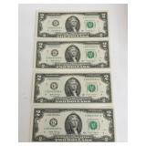 4  2017 UC consecutive number $2  bills